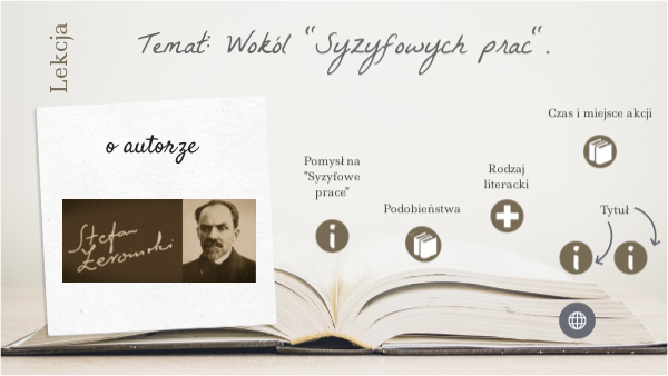 Syzyfowe Prace Czas I Miejsce Akcji Syzyfowe prace cz1 | Genially
