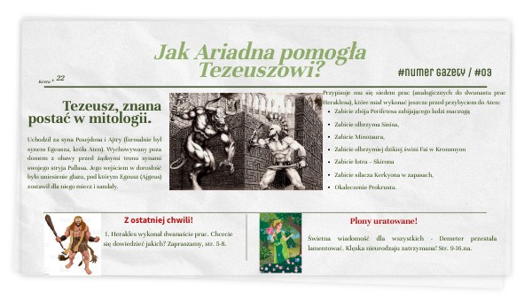 Mit O Ariadnie Jan Parandowski Mit o Tezeuszu i Ariadnie | Genially