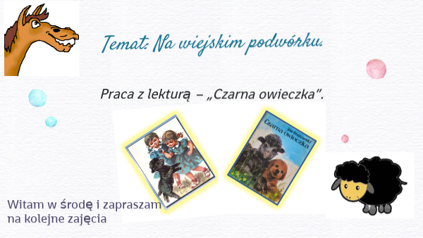Czarna Owieczka Czas I Miejsce Akcji Czarna Owieczka B. Maciszewska | Genially