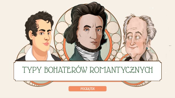 Cechy Kordiana Jako Bohatera Romantycznego typy bohaterów romantycznych | Genially
