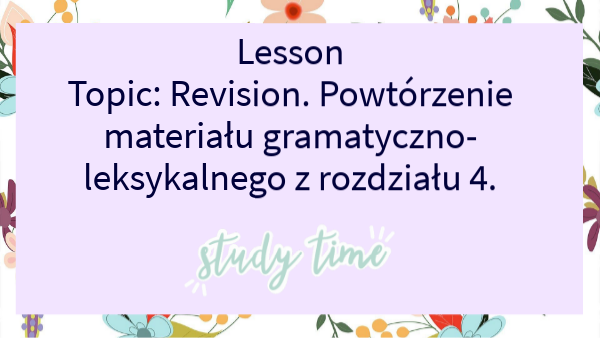 klasa 6 dział 4 lek. 7