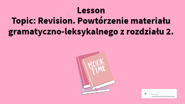 klasa 4 dział 2 lek. 7 - revision | Genially