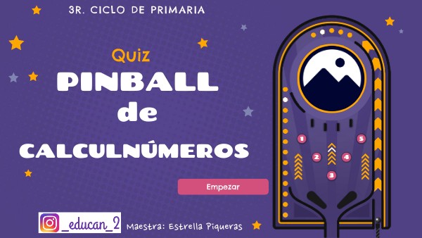 QUIZ PINBALL CALCULNÚMEROS | Genially