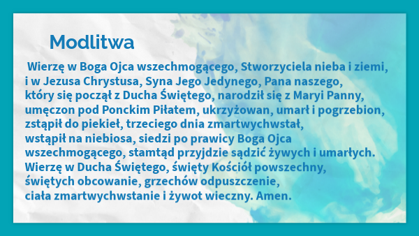 Religia 5 Klasa Wierzę W Boga Chrzest Święty wprowadza nas do wspólnoty Kościoła. | Genially