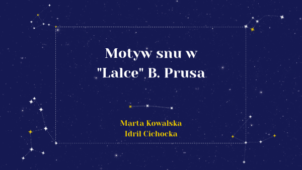 Opis Miasta W Sklepach Cynamonowych - Motyw snu w Lalce | Genially