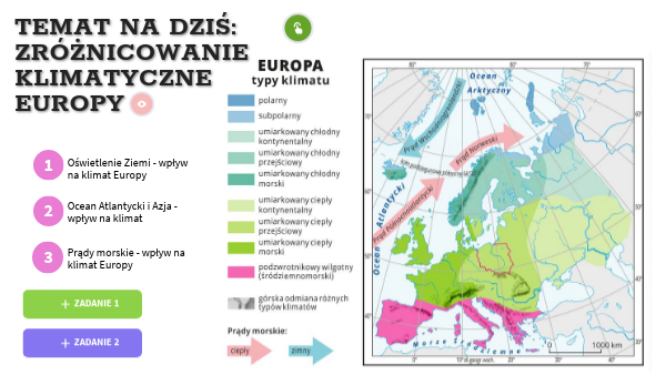Zróżnicowanie Klimatyczne Europy Klasa 6 Zróżnicowanie klimatyczne Europy