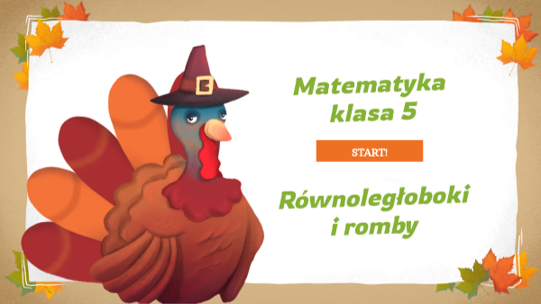 Równoległoboki i romby. Klasa 5 | Genially