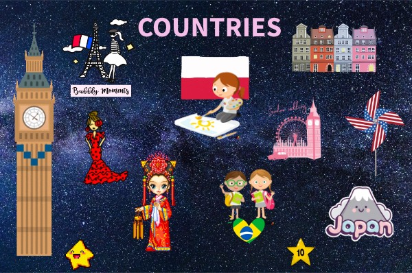 Countries and nationalities | Genially
