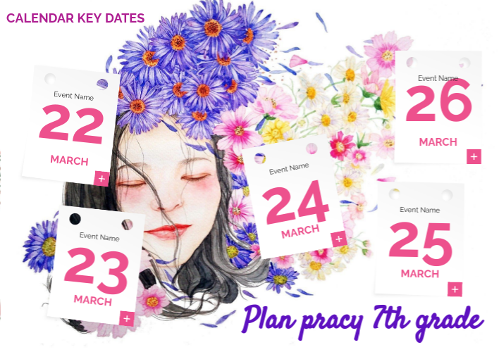 Miesięczny Plan Pracy W żłobku 7 kl. plan pracy 22 - 26 March 2021 | Genially