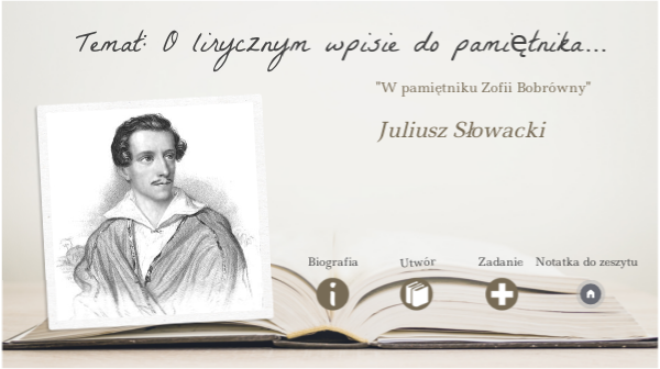 W Pamiętniku Zofii Bobrówny Genially W pamiętniku Zofii Bobrówny