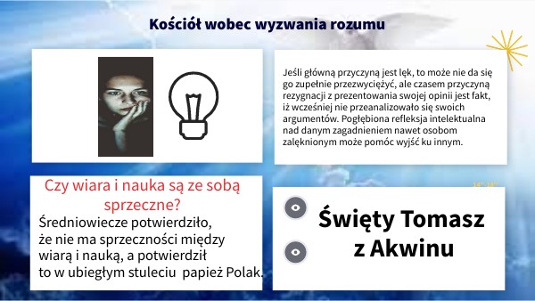 Kościół wobec wyzwania rozumu | Genially