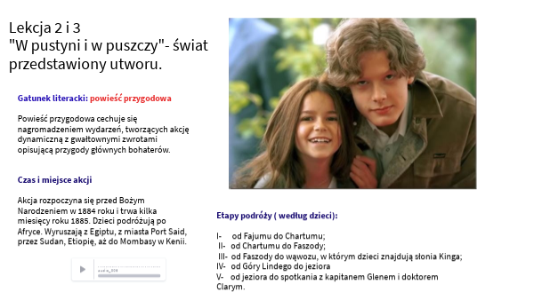 W Pustyni Iw Puszczy Etapy Podróży