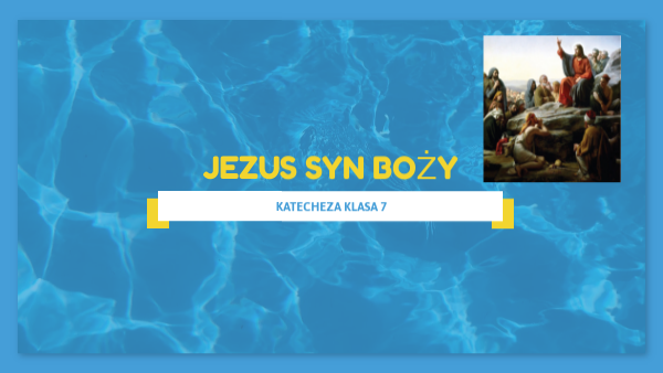 Jezus Syn Boży