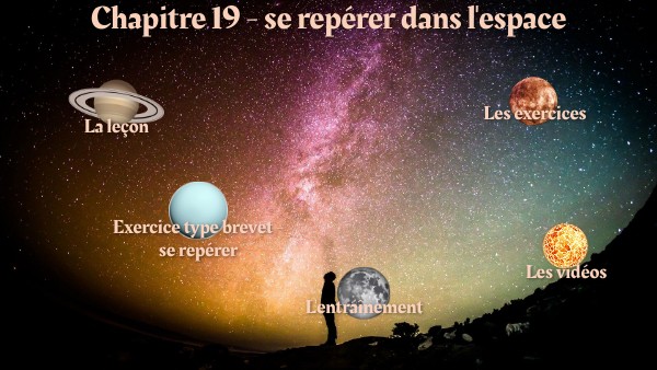 3e - chapitre 19 - se repérer dans l'espace - 20222023