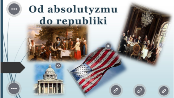 "Od absolutyzmu do republiki" - podsumowanie rozdziału, kl. 6