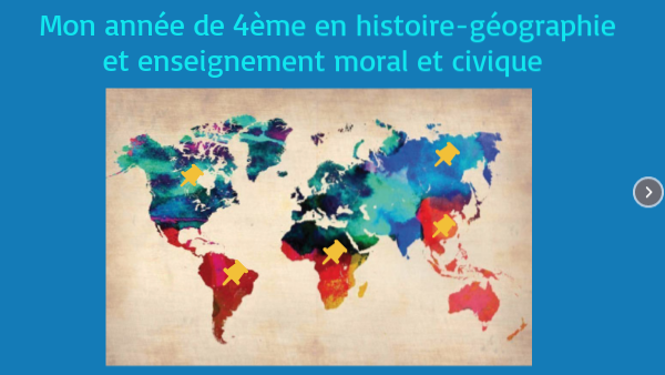 La classe de 4ème en histoire-géographie