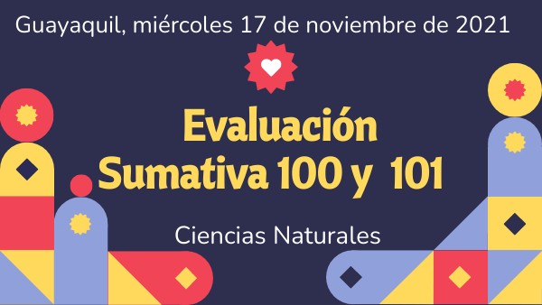 17/11/21 CC.NN. Evaluación Sumativa 100. 101 | Genially