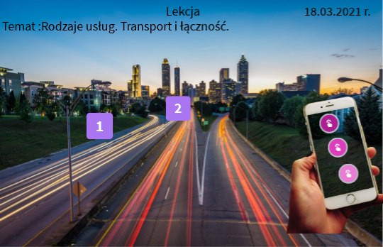 kl VII Rodzaje usług i transport | Genially