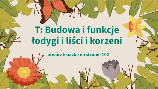 ŁODYGA I LIŚĆ