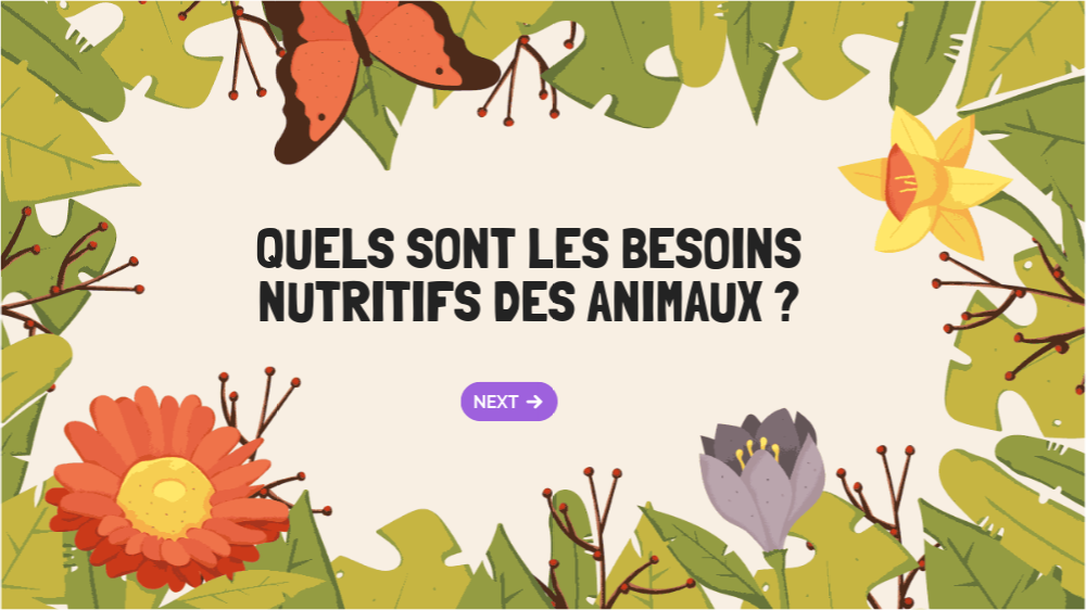 Nutrition animaux SVT Thill