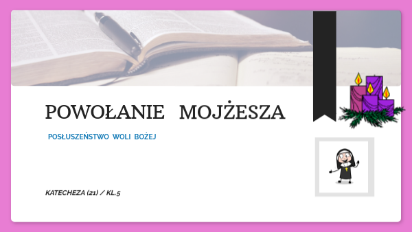 Mojżesz Sprawdzian Klasa 5