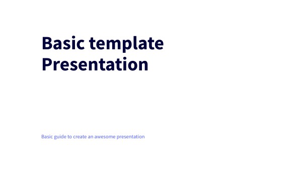 BASIC PRESENTATION | Genially