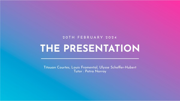 GRADIENT PRESENTATION