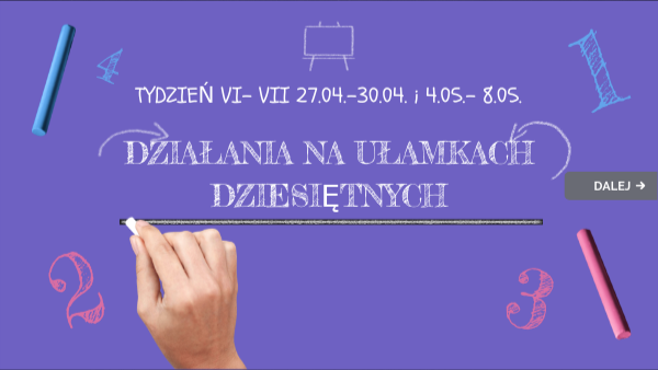 KLASA 4 LICZBY DZIESIĘTNE | Genially