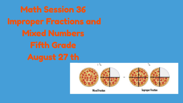 Improper fractions and mixed numbers