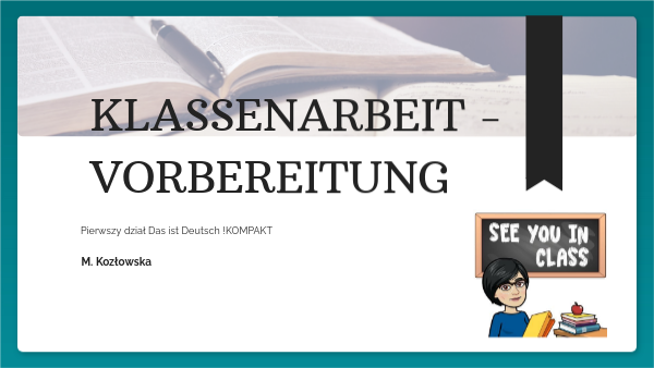 Sprawdzian Niemiecki Das Ist Deutsch 1 Dział 2 DAS IST DEUTSCH KOMPAKT - 1 sprawdzian | Genially