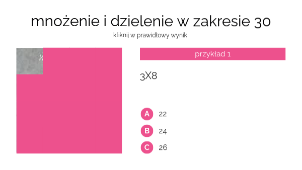 mnożenie w zakresie 30 | Genially