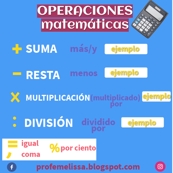 OPERACIONES MATEMáTICAS