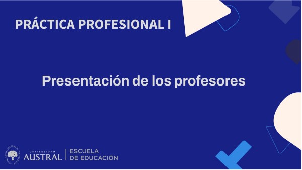 Práctica Profesional I - 2023 | Genially