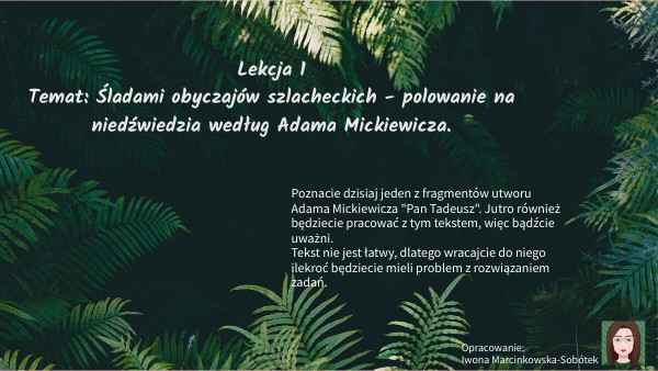 Pan Tadeusz Wojski Gra Na Rogu "Pan Tadeusz" - Polowanie na niedźwiedzia i gra Wojskiego na rogu