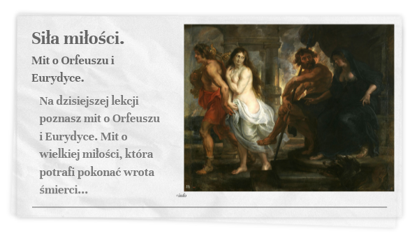 Mit O Orfeuszu I Eurydyce W Kilku Zdaniach