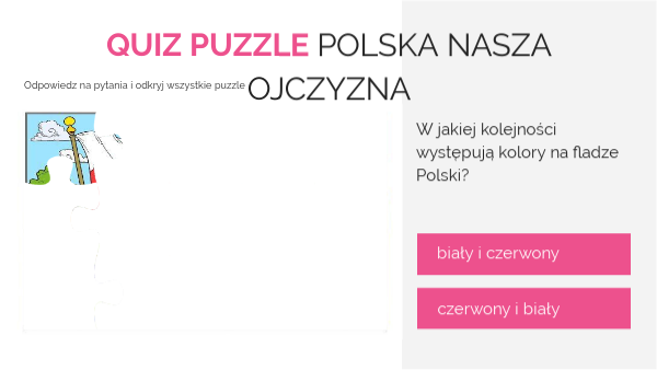 Quiz puzzle Polska nasza ojczyzna | Genially