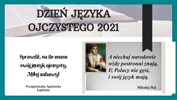 Sprawdzian Dzień Języka Ojczystego Dla Klas 2 Sp view.genially.com
