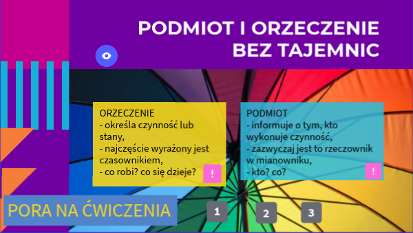 Sprawdzian Klasa 4 Podmiot I Orzeczenie Brainly podmiot - orzeczenie - wypowiedzenia - kl. 4 | Genially