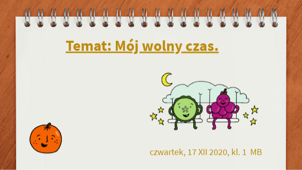 Mój wolny czas