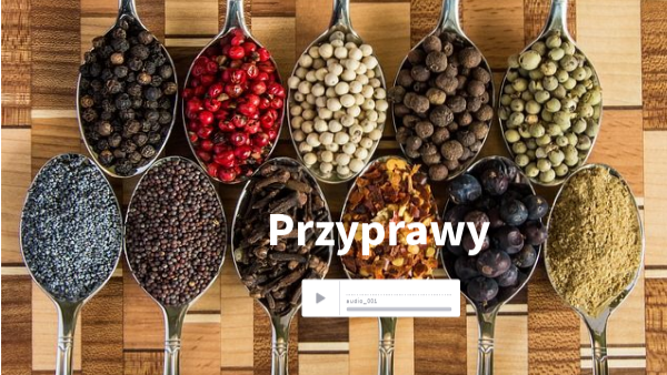przyprawy