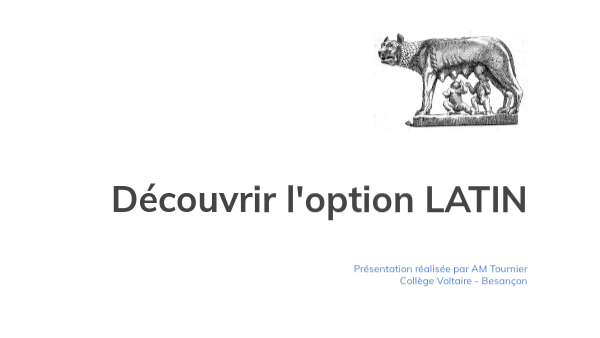 Page Présentation Latin Présentation du latin en 6e | Genially