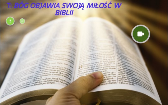 Bóg objawia swoją miłość w Biblii - kl. V.