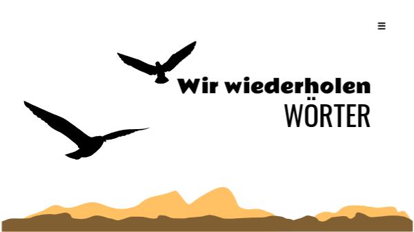 Wörter wiederholen