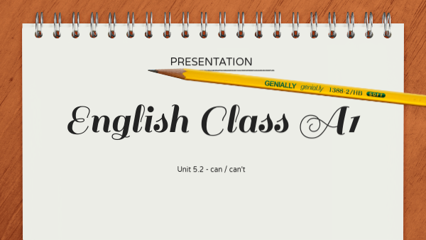 English Class A1 Unit 5.2 | Genially
