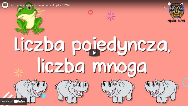 liczba pojedyncza i mnoga | Genially