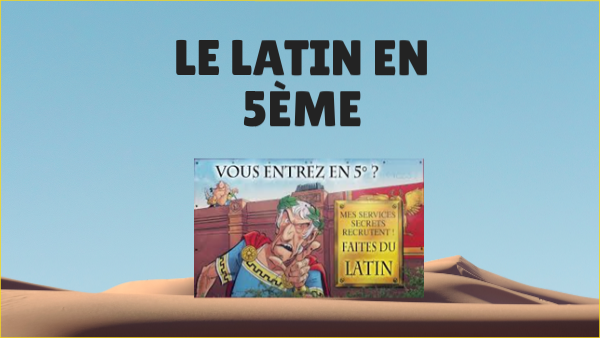 Latin 5ème | Genially