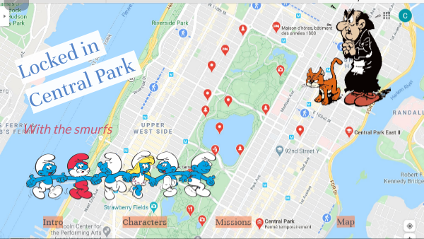 Central park with the smurfs | Genially