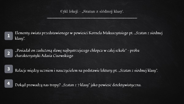 Streszczenie Lektury Szatan Z 7 Klasy Szatan z 7 klasy | Genially
