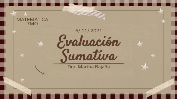 Evaluación Sumativa | Genially