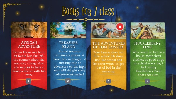 Homereading class 7 | Genially